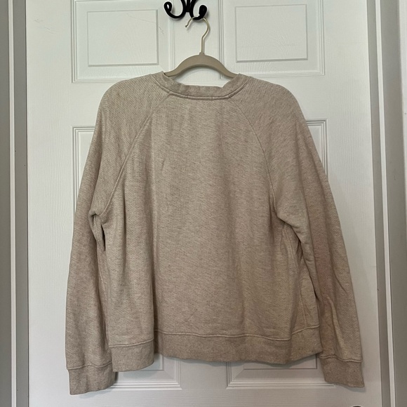 Jenni Kayne Saturday Sweatshirt in Oatmeal - Size L - Picture 3 of 5